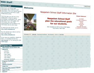 NSD Staff Website