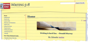 Writing Class Home Page
