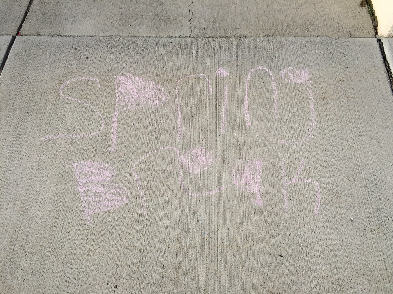 spring break chalk