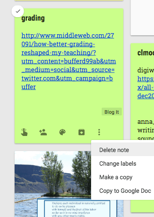 google keep note
