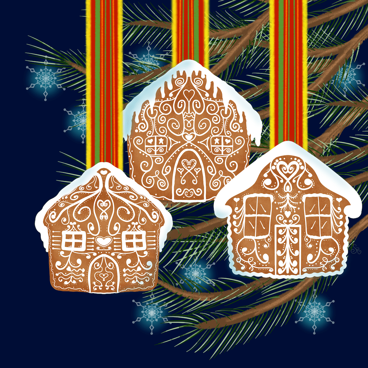 WC19 gingerbread house blue sm