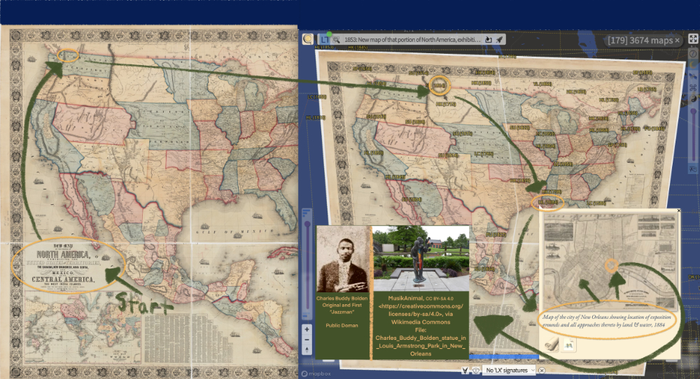 the blog post explains the map journey